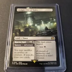 MTG Midgar, City of Mako 313 Borderless Regular Rare Final Fantasy FIN - Image 2