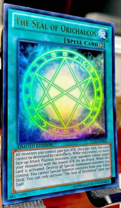 🔥 YUGIOH • THE SEAL OF ORICHALCOS • ULTRA RARE • LC03-EN001 • LIMITED • NM 🔥 - Image 2