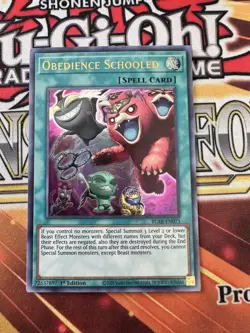 Obedience Schooled BLAR-EN071 Ultra Rare 1st Edition NM Yugioh - Image 1