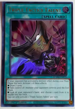 Yugioh Triple Tactics Talent BLMM-EN170 Ultra Rare 1st Edition - Image 1