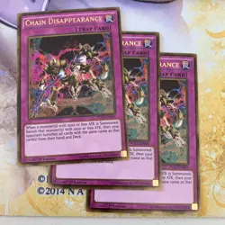 Chain Disappearance (3x) PGL2-EN064 1st edition Gold Rare NM - Yugioh - Image 1