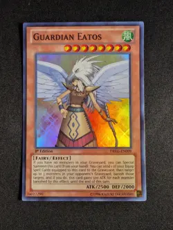 Yugioh - Guardian Eatos DRLG-EN009 1st Edition Super Rare NM - Image 1