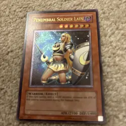 YUGIOH PENUMBRAL SOLDIER LADY ULTIMATE RARE SOD-EN033 NM wow look - Image 1