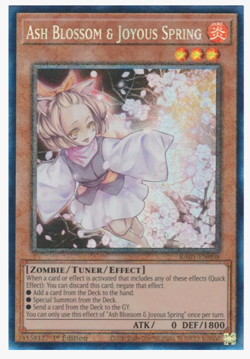 Yugioh! Ash Blossom & Joyous Spring - RA01-EN008 - Prismatic Collector's Rare NM - Image 1