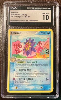Starmie 48/107 - EX Deoxys - 2005 Pokemon Card - CGC 10 Gem 💎 Mint - Image 2