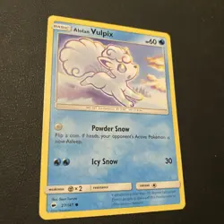Alolan Vulpix 27/147 Common Burning Shadows Pokemon Card - TCG - Image 1