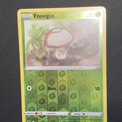 Reverse Holo Foongus 011/195 Common Silver Tempest Pokemon TCG CARD - Image 2