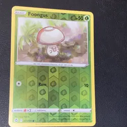 Reverse Holo Foongus 011/195 Common Silver Tempest Pokemon TCG CARD - Image 1