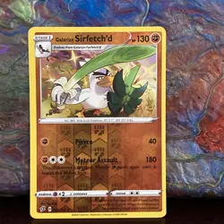 Galarian Sirfetch'd 095/192 Reverse Holo Rebel Clash Pokemon TCG Card - Image 1