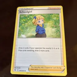 Schoolgirl 239/264 Swsh08: Fusion Strike Regular Pokemon Tcg Card - Image 1