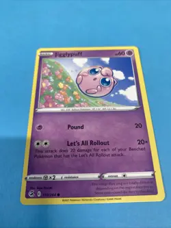 Jigglypuff 110/264 Swsh08: Fusion Strike Regular POKEMON TCG CARD - Image 1
