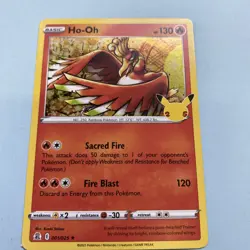 Ho-Oh 001/025 Celebrations Holo Pokemon TCG CARD - Image 1