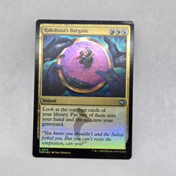 Rakshasa's Bargain Foil. Tarkir: Dragonstorm TDM U 0214 LP Light Play Mtg Magic - Image 1