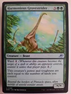 Harmonious Grovestrider #0189 Edge of Eternities MTG Magic NM X 2 Copies - Image 1