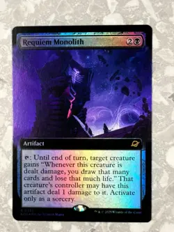 Requiem Monolith (Extended Art) 333 FOIL R MTG Edge of Eternities NM X1 - Image 1