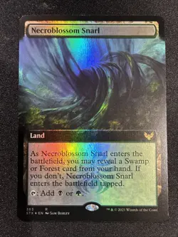 MTG - Necroblossom Snarl (Extended Art) Strixhaven: School of Mages FOIL - Image 1