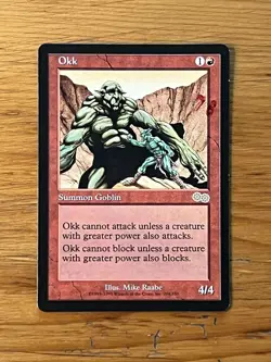 MTG - Magic the Gathering - Okk - Urza's Saga - Pro Tour Stamped - NM - Image 1