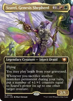 Szarel, Genesis Shepherd Borderless - EOC 0004 - NM - MTG Magic - Image 1