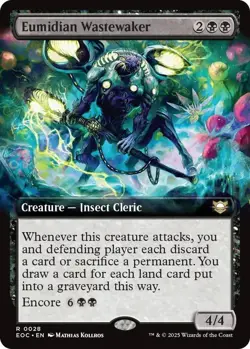 Eumidian Wastewaker Extended Art - EOC 0028 - NM - MTG Magic - Image 1