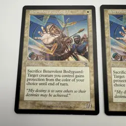 2x Benevolent Bodyguard Judgment Magic The Gathering MTG Moderately Played MP - Image 2