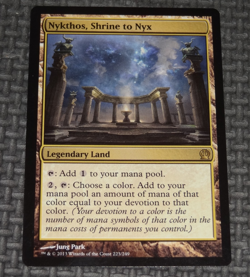 NYKTHOS, SHRINE TO NYX (2013) Theros MTG Magic Legendary Land WOTC - Image 1
