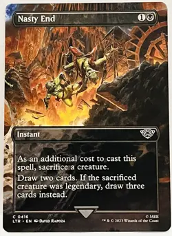 Nasty End (Borderless) -#416-MTG-Universes Beyond-Regular-NM - Image 1