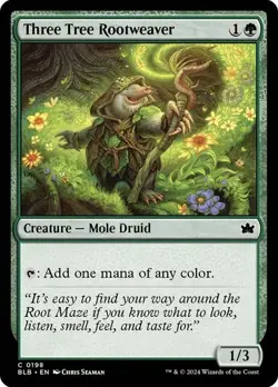 MTG-Three Tree Rootweaver Bloomburrow(NM)#198 - Image 1