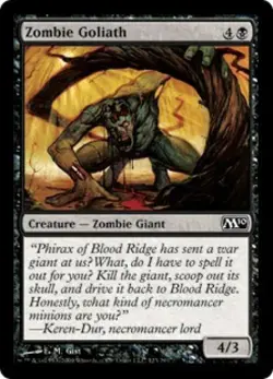 Zombie Goliath -Foil Medium Play MTG Magic 2010 Core Set - Image 1