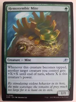 Hemosymbic Mite #0190 Edge of Eternities MTG Magic NM X 2 Copies - Image 1