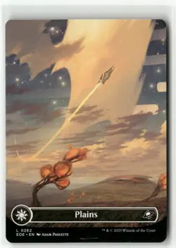 Plains 0262 Borderless - Edge of Eternities MTG NM - Image 1