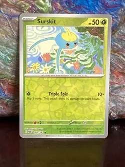 Pokemon - Surskit 001/182 - Paradox Rift - Reverse Holo - NM/M TCG - Image 1