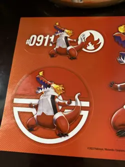 Pokemon Sticker Sheet Fresh Stickers Red Page - Image 3