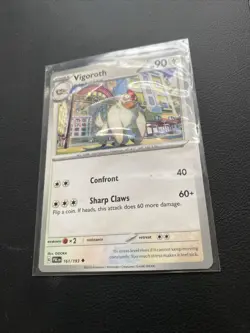 Vigoroth 161/193 Regular Paldea Evolved Pokemon TCG Official Trading Brand - Image 3