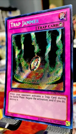 YuGiOh! Trap Jammer LCJW-EN111 1st Edition MINT/NM Secret Rare - Image 3