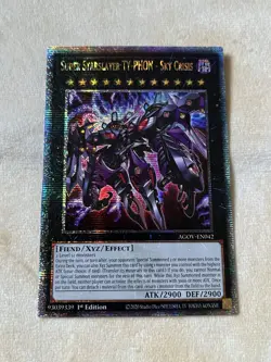 Yugioh! Super Starslayer TY-PHON - Sky Crisis AGOV-EN042 Quarter Century Rare LP - Image 1