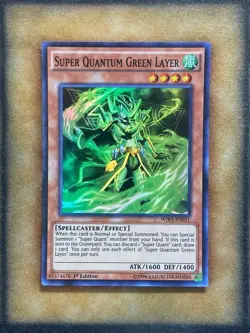 Yugioh Super Quantum Green Layer WIRA-EN031 Super Rare 1st Ed NM - Image 1