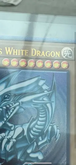 YUGIOH Blue-Eyes White Dragon OP28-EN001Ultimate Rare NA Blue hue Misprint shift - Image 1