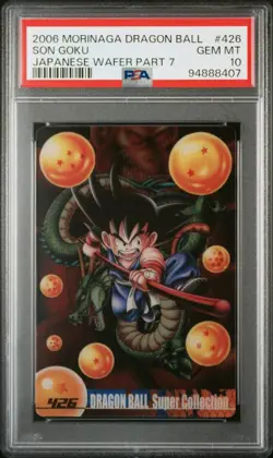 Son Goku Shinryu Morinaga Dragon Ball Wafer Card PSA10 Gem Mint - Image 1