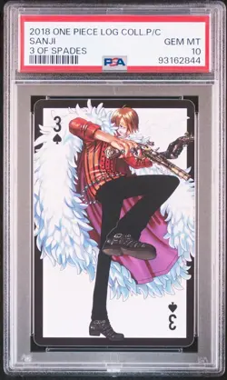 Sanji One Piece PSA 10 Gem Mint Log Collection Limited Card - Image 1