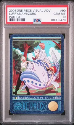 One Piece Straw Hat Voyage PSA10 No.90 Card Gem Mint Authentic - Image 1