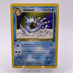 Golduck 35/62 1st Edition Fossil Non Holo Pokemon Card 1999 Vintage - Image 1