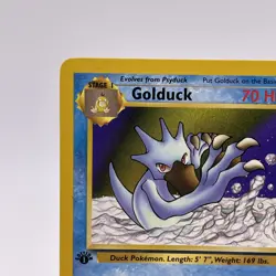 Golduck 35/62 1st Edition Fossil Non Holo Pokemon Card 1999 Vintage - Image 5