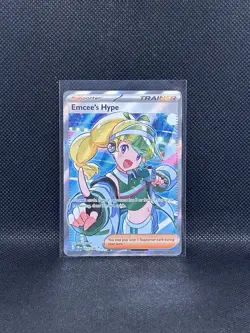 Emcee's Hype 220/182 Destined Rivals Full Art Card, Mint/Nm Condition - Image 1