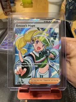 Emcee's Hype 220/182 Destined Rivals Full Art Card, Mint/Nm Condition - Image 2