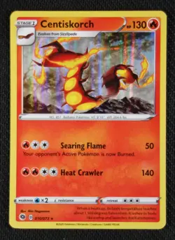 Pokemon Card Centiskorch 010/073 Holo Rare Champion's Path NM/M - Image 1