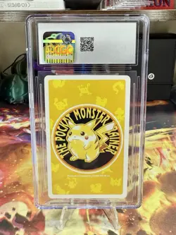 1998 POKEMON YELLOW POKER PLAYING CARD GYM LEADERS JOKER CGC GEM MINT 10 - Image 2