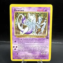 Mewtwo 12/53 Black Star Promo WOTC Pokemon Card TCG VINTAGE LP - Image 1