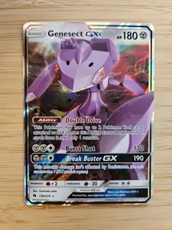 Genesect GX 130/214 Lost Thunder NM Ultra Rare Pokemon Card - Image 1