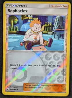 Sophocles Trainer 2017 Burning Shadows Reverse Holo Pokemon Card 123/147 (NM) - Image 1