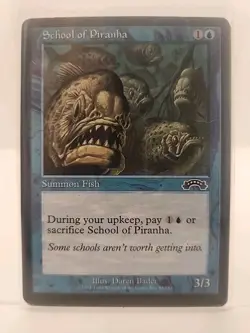 School Of Pirahna MTG Playset 4-Pack Magic The Gathering Read Desc - Image 1